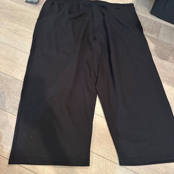 WOMAN WITHIN WOMENS 4X 34/36 WOMENS PULL ON BLACK PANTS NEW - Picture 8 of 9